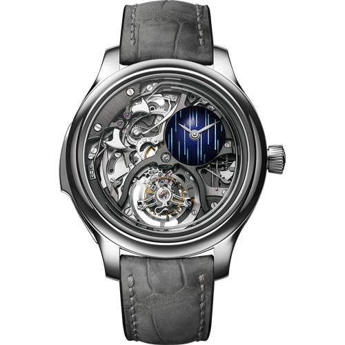 H. Moser & Cie. Endeavour Minute Repeater Cylindrical Tourbillon Skeleton Cosmic Rain