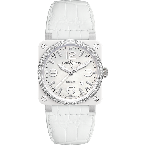 Bell & Ross BR 03 White Ceramic Diamonds