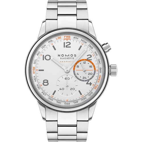 NOMOS Glashütte Club Sport neomatik Worldtimer - Edition Handelsblatt