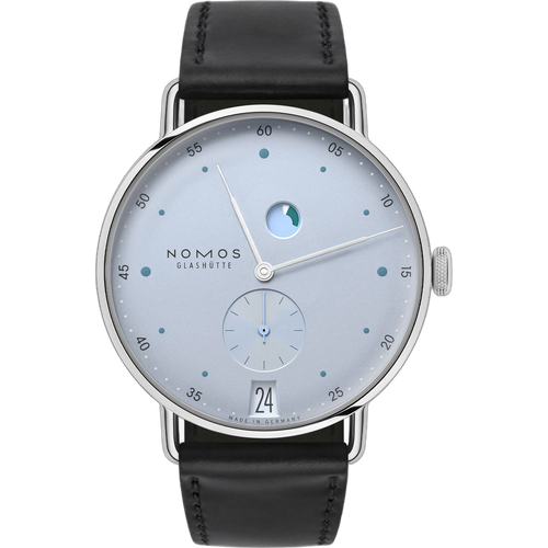 NOMOS Glashütte Metro date power reserve ice blue