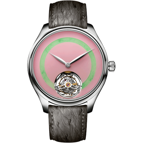 H. Moser & Cie. Endeavour Tourbillon Concept POP Pink opal and burmese jade