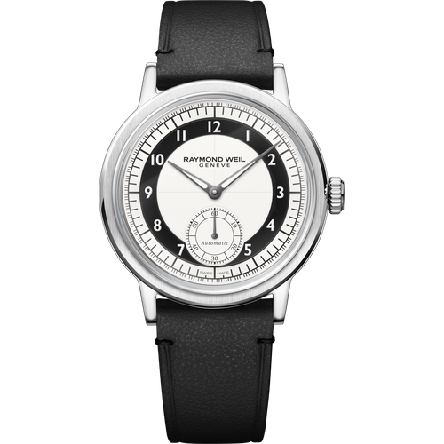 Raymond Weil Millesime Men's Automatic Small Seconds Tuxedo Black and White Dial