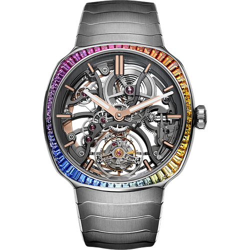 H. Moser & Cie. Streamliner Tourbillon Skeleton Rainbow
