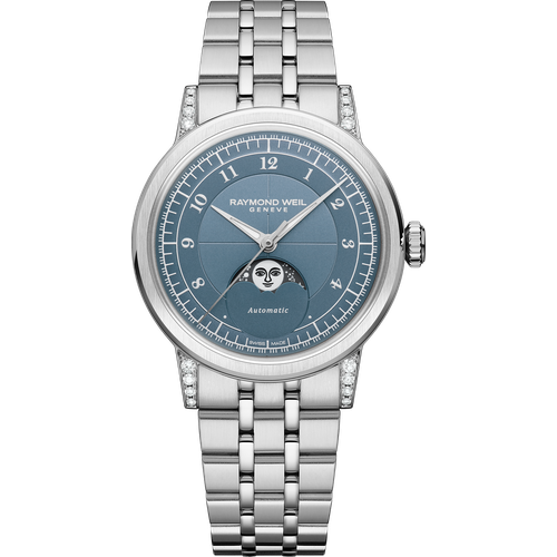Raymond Weil Millesime Automatic Moon Phase Denim Blue Dial
