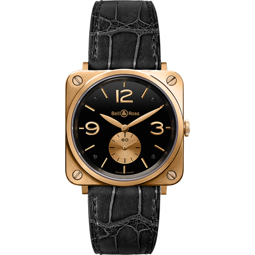 Bell & Ross BRS Rose Gold Black Dial