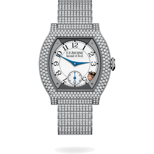F.P. Journe Élégante 40 mm Titanium with 12 Rows of Diamonds and Set Bracelet