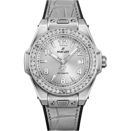 Hublot Big Bang One Click Monochrome Steel Diamonds