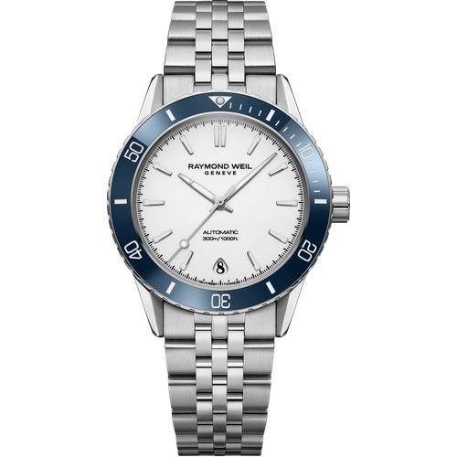 Raymond Weil Freelancer Diver Automatic White Dial Bracelet