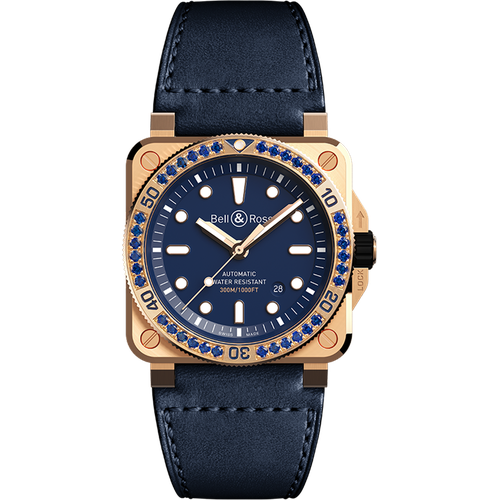 Bell & Ross BR 03-92 Diver Blue Bronze Sapphire Bezel