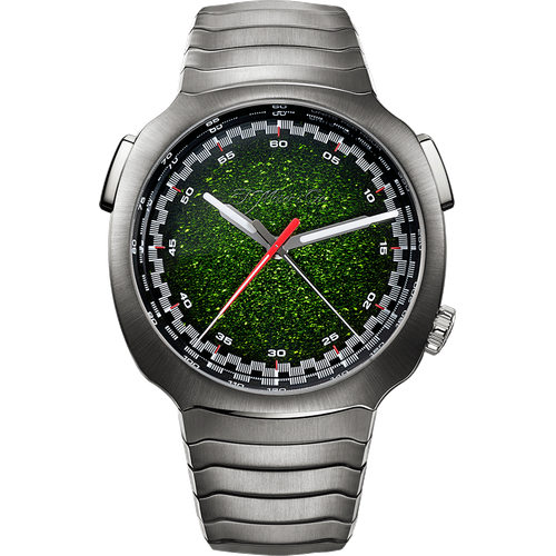 H. Moser & Cie. Streamliner Flyback Chronograph Automatic Matrix Green Fumé