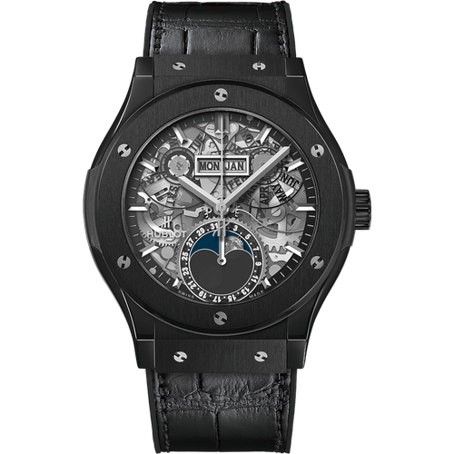 Hublot Classic Fusion Aerofusion Moonphase Black Magic