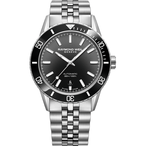 Raymond Weil Freelancer Diver Men's Stainless Steel Gradient Black Dial Automatic