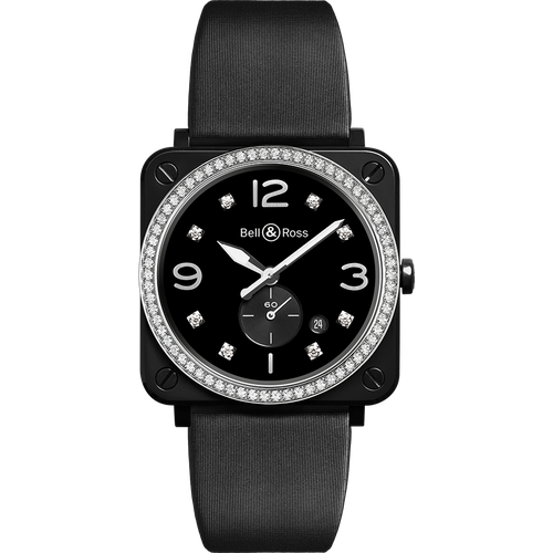 Bell & Ross BRS Black Ceramic Diamonds