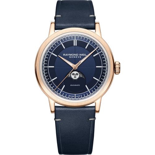 Raymond Weil Millesime Automatic Moon Phase Midnight Blue Dial