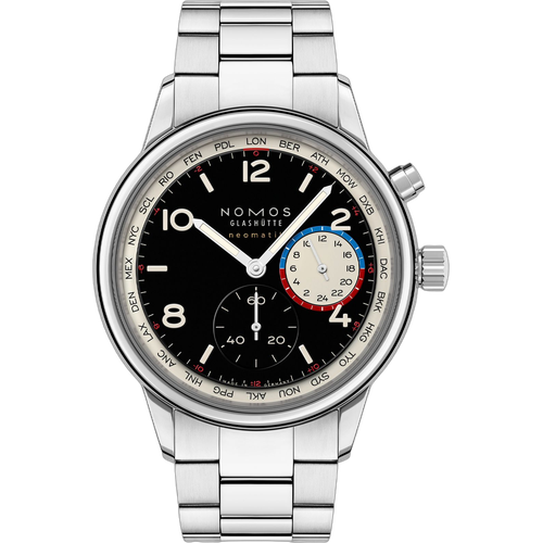 NOMOS Glashütte Club Sport neomatik Worldtimer dark