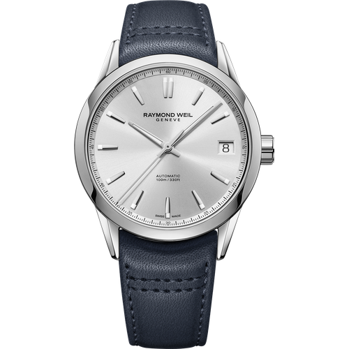 Raymond Weil Freelancer Men's Automatic White Dial Leather Strap