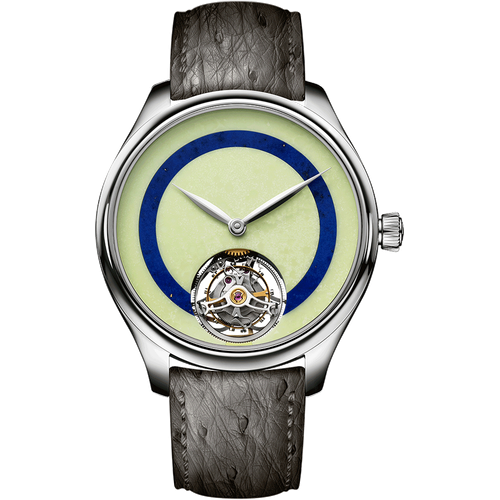 H. Moser & Cie. Endeavour Tourbillon Concept POP Lemon chrysoprase and lapis lazuli