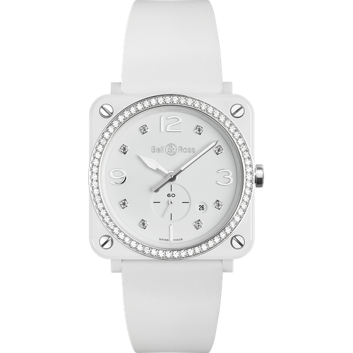 Bell & Ross BRS White Ceramic Diamonds