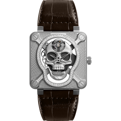 Bell & Ross BR-01 Laughing Skull Light Diamond
