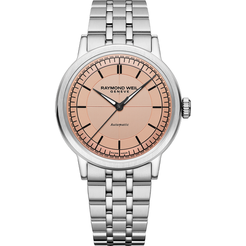 Raymond Weil Millesime Men's Automatic Salmon Sector Dial Bracelet