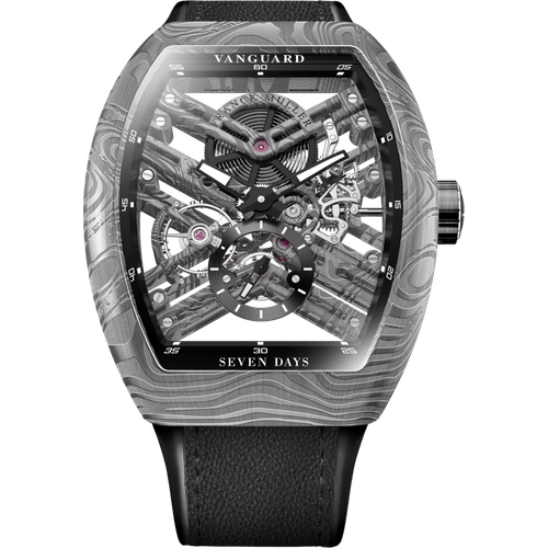 Franck Muller Vanguard Damascus Steel Skeleton