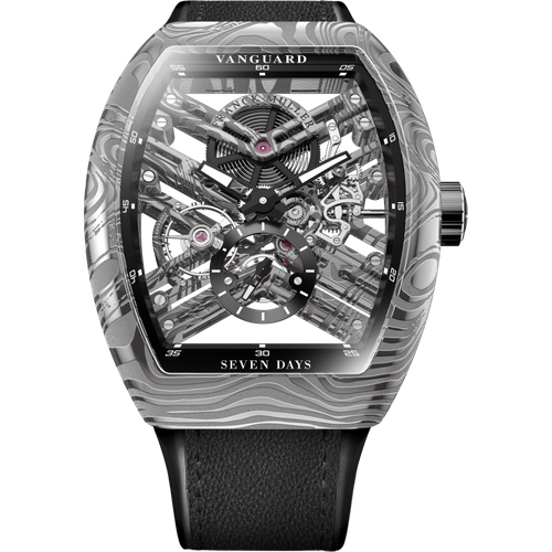 Franck Muller Vanguard Damascus Steel Skeleton