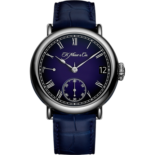 H. Moser & Cie. Heritage Perpetual Calendar Midnight Blue Enamel
