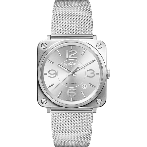 Bell & Ross BRS-92 Officer Silver
