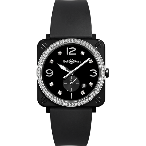 Bell & Ross BRS Black Ceramic Diamonds