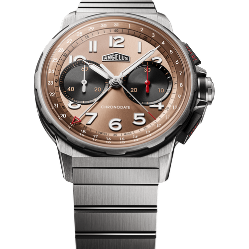Angelus Chronodate Titanium Moka Titanium