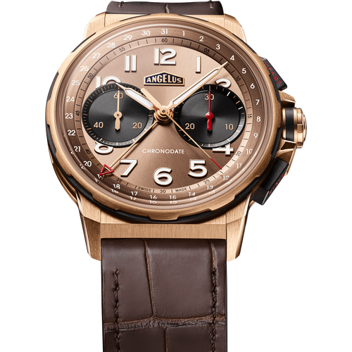Angelus Chronodate Red Gold Moka
