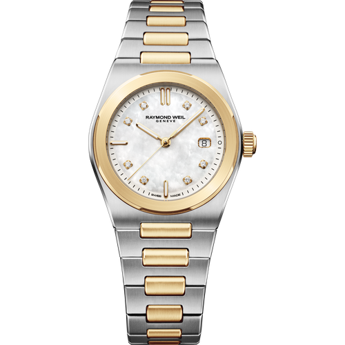 Raymond Weil A.R.T. Mother-of-pearl Dial Integrated Two-tone Bracelet Quartz