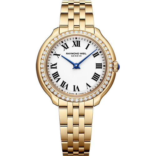 Raymond Weil Toccata Ladies Heritage Diamond Yellow Gold PVD White Dial Quartz