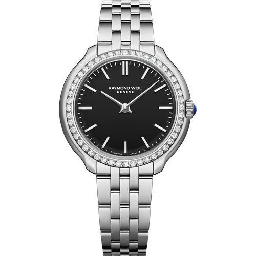 Raymond Weil Toccata Ladies Heritage Diamond Stainless Steel Black Dial Quartz