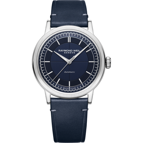 Raymond Weil Millesime Men's Automatic Blue Leather Strap