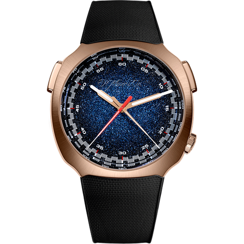 H. Moser & Cie. Streamliner Flyback Chronograph Automatic Midnight Blue Fumé