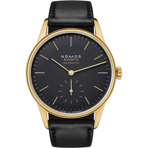 NOMOS Glashütte Orion gold neomatik new black