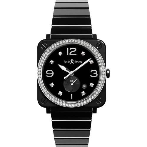 Bell & Ross BRS Black Ceramic Diamonds