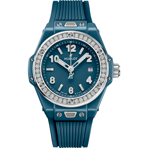 Hublot Big Bang One Click Petrol Blue Ceramic Diamonds