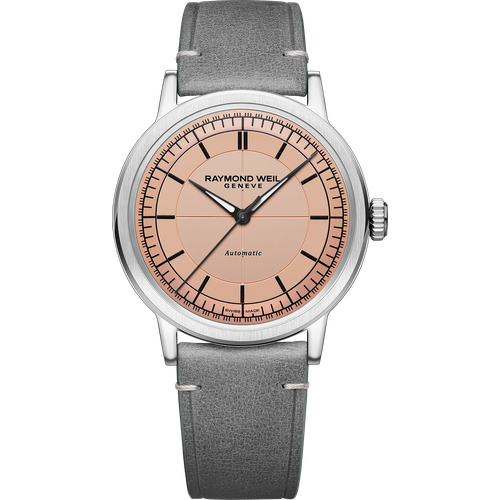 Raymond Weil Millesime Men's Automatic Grey Leather Strap