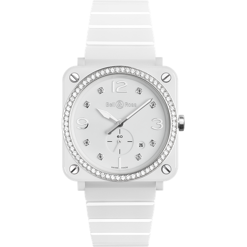 Bell & Ross BRS White Ceramic Diamonds