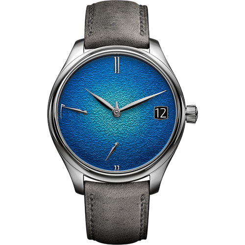 H. Moser & Cie. Endeavour Perpetual Calendar Abyss Blue fumé "Grand Feu" Enamel