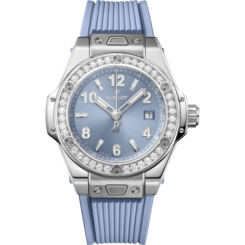 Hublot Big Bang One Click Steel Coal Blue Diamonds