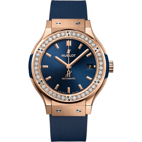 Hublot Classic Fusion King Gold Blue Diamonds