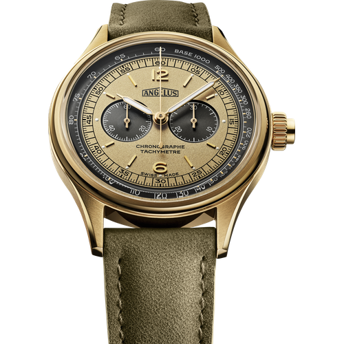 Angelus Chronographe Tachymètre Yellow Gold