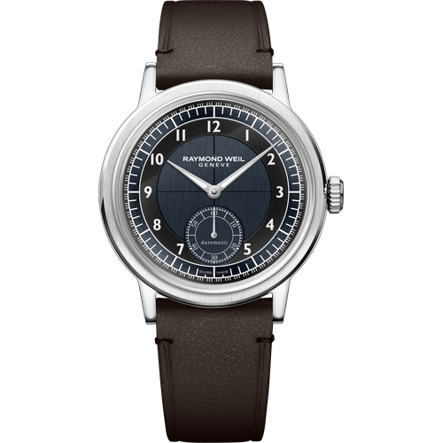 Raymond Weil Millesime Men's Automatic Small Seconds Tuxedo Midnight Blue and Black Dial