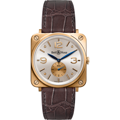 Bell & Ross BRS Rose Gold Pearl Dial
