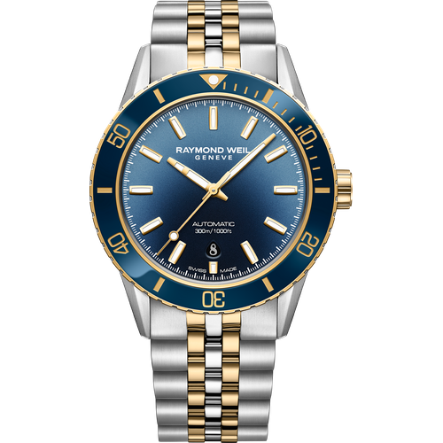 Raymond Weil Freelancer Diver Men's Two-Tone Gradient Blue Dial Automatic