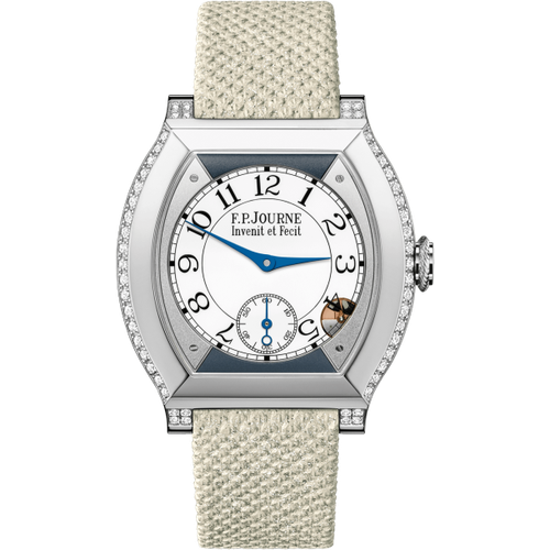 F.P. Journe Élégante 40 mm 6N Gold or Platinum 2 Rows of Diamonds