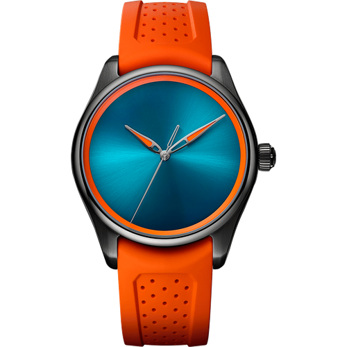 H. Moser & Cie. Pioneer Centre Seconds Spiced Aqua (Steel Black DLC)